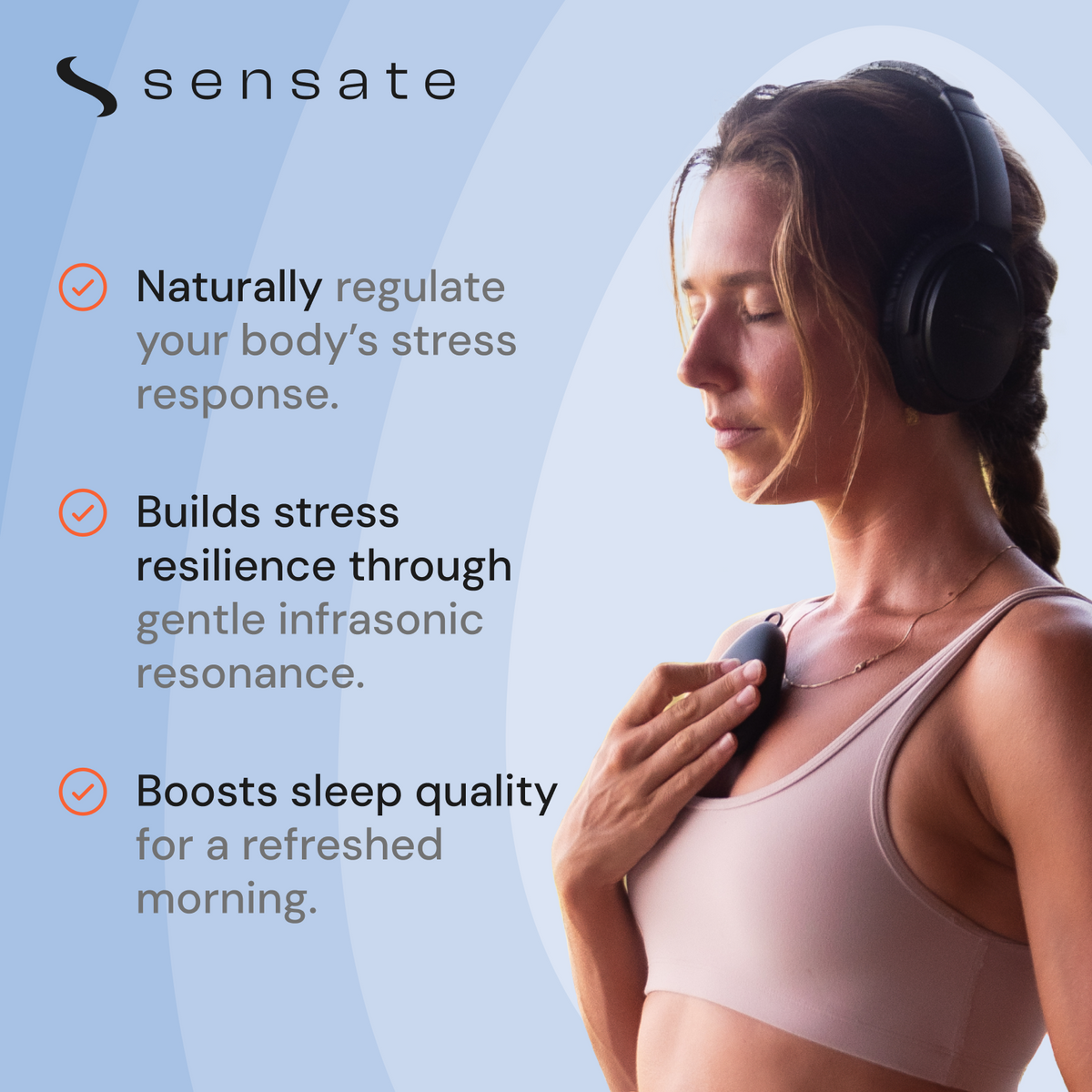 Wearable Stress Relief And Anti Anxiety Device | Sensate Wearable Stress Relief And Anti Anxiety Device | Sensate